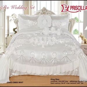 White Wedding Bedding Set